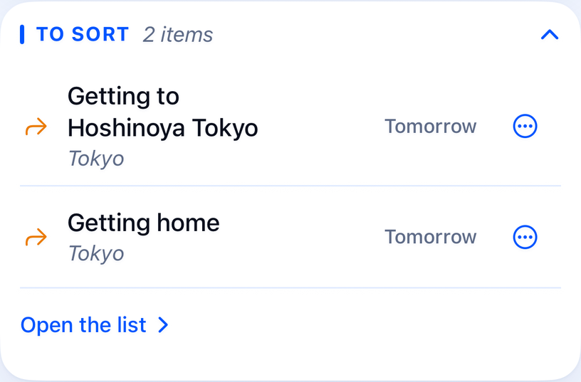 To sort: getting to Hoshinoya Tokyo from the airport, and getting home